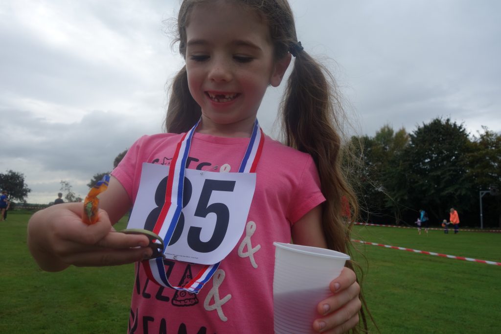 Meme and her medal